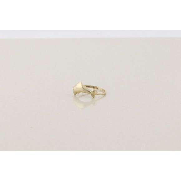 10k Yellow Gold Dolphin Ring Size 8 1/4 - Picture 5 of 7